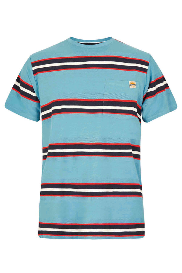 Cabano Weird Fish Littleton Striped T-Shirt B K Blue