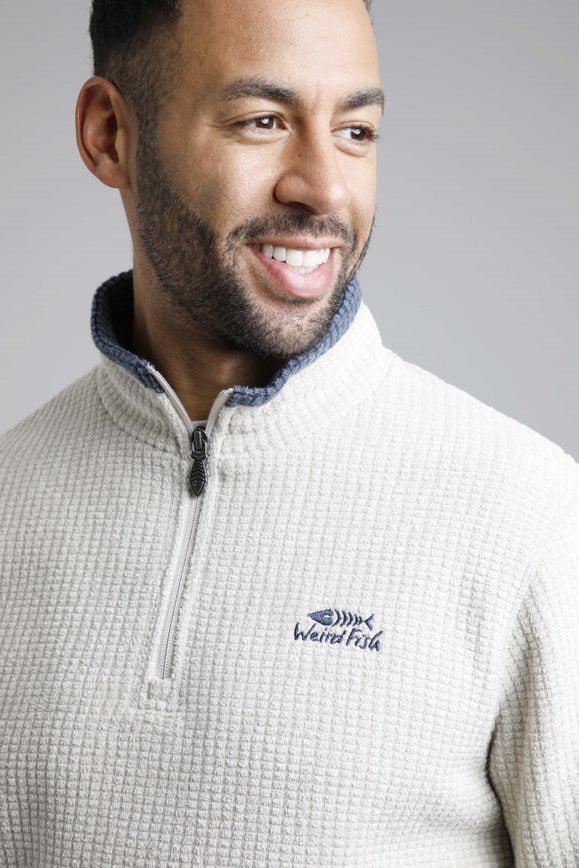 Cabano Weird Fish Newark Eco-Fleece 1/4 Zip W K Green Weird Fish Newark Eco-Fleece 1/4 Zip W K Light Blue Weird Fish Newark Eco-Fleece 1/4 Zip W K White