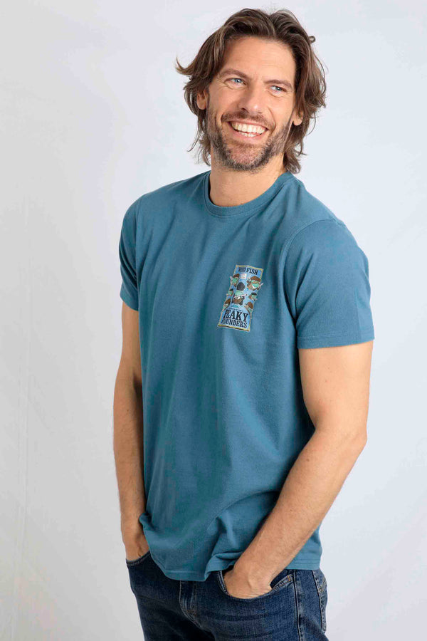 Cabano Weird Fish Peaky Flounders T-Shirt T R Teal Green