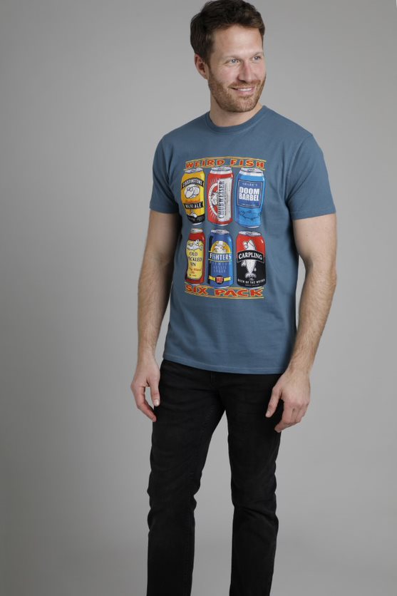 Cabano Weird Fish Six Pack Artist T-Shirt K Dark Blue