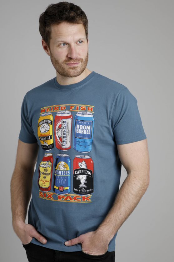 cabano Weird Fish Six Pack Artist T-Shirt K Dark Blue