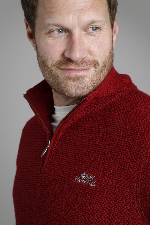 Cabano Weird Fish Stern 1/4 Zip Fleece Top R Dark Red Weird Fish Stern 1/4 Zip Fleece Top R Green