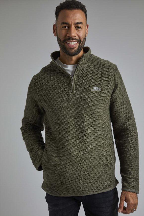 cabano Weird Fish Stern 1/4 Zip Fleece Top R Dark Red Weird Fish Stern 1/4 Zip Fleece Top R Green