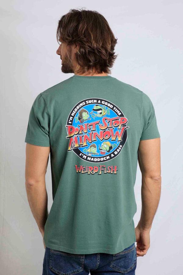 Cabano Weird Fish Stop Minnow T-Shirt G K Mid Green