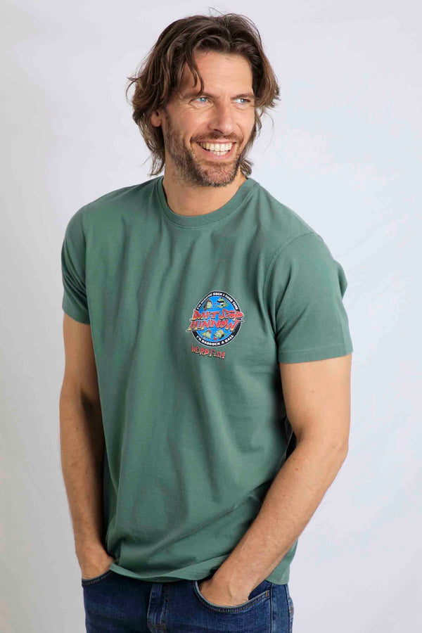 cabano Weird Fish Stop Minnow T-Shirt G K Mid Green