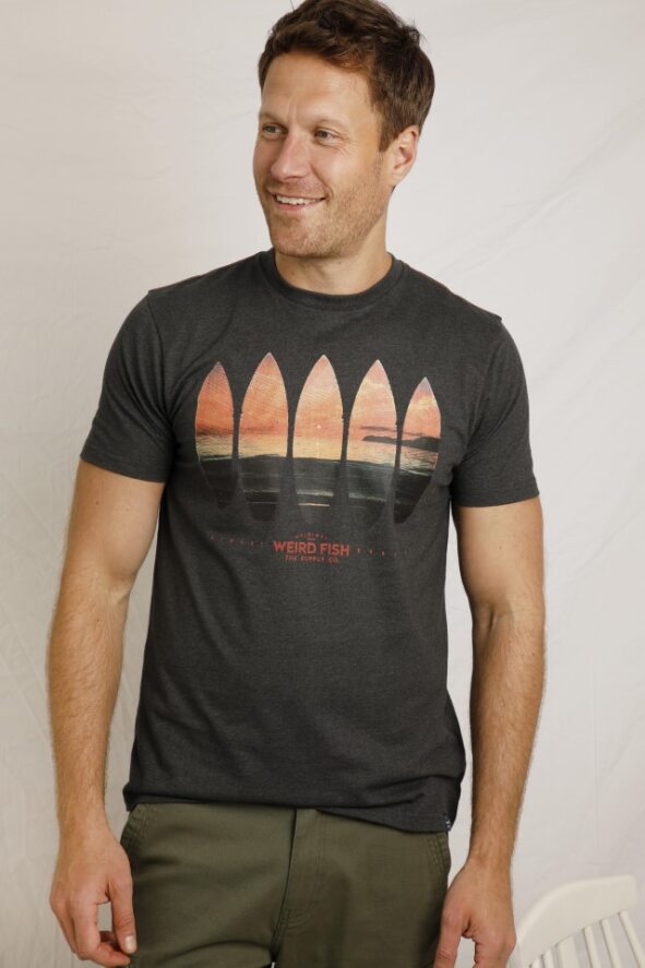 cabano Weird Fish Surf Scene Eco Graphic Tee R Black