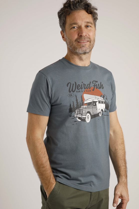 Cabano Weird Fish Van Life Eco Graphic T-Shirt R Dark Blue Weird Fish Van Life Eco Graphic T-Shirt R Orange