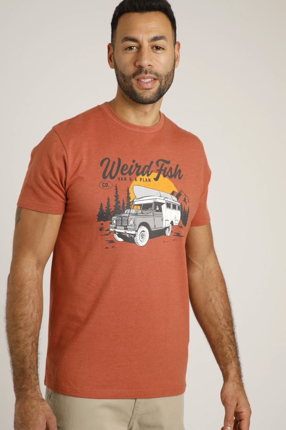 cabano Weird Fish Van Life Eco Graphic T-Shirt R Dark Blue Weird Fish Van Life Eco Graphic T-Shirt R Orange