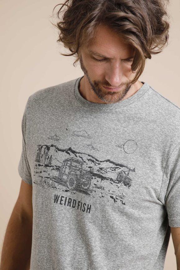 cabano Weird Fish Walkabout Eco Snow Marl T-Shirt K Light Green
