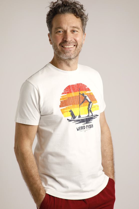 Cabano Weird Fish What Sup Eco Graphic T-Shirt K White