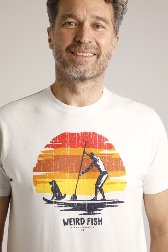 cabano Weird Fish What Sup Eco Graphic T-Shirt K White