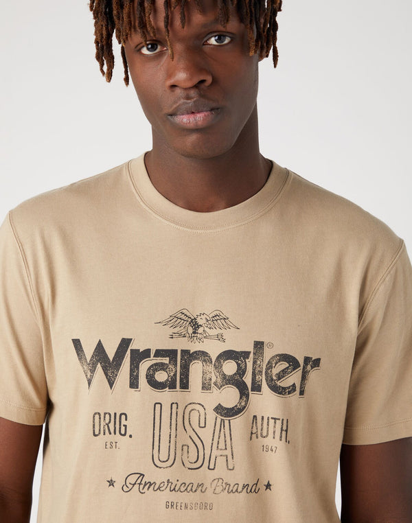 Cabano Wrangler Americana T-Shirt Chinchilla K Beige