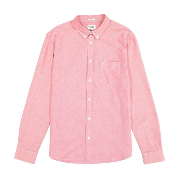 Cabano Wrangler Button Down Collar Shirt R Light Blue Wrangler Button Down Collar Shirt R Red
