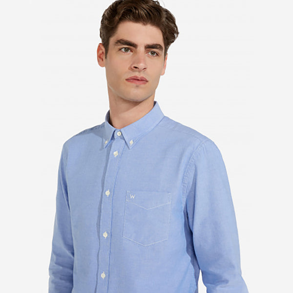 cabano Wrangler Button Down Collar Shirt R Light Blue Wrangler Button Down Collar Shirt R Red