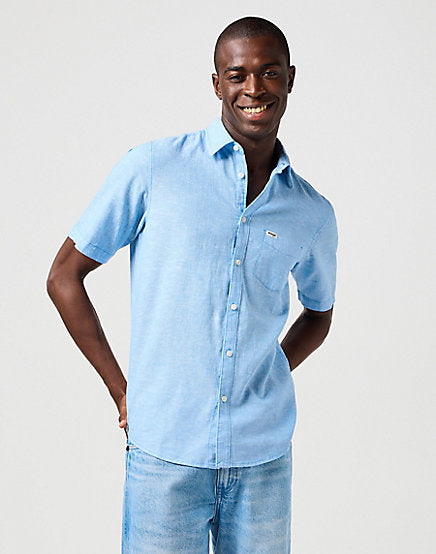 cabano Wrangler One Pocket Shirt 362 Lb K Light Blue