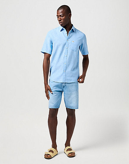 Cabano Wrangler One Pocket Shirt 362 Lb R Light Blue