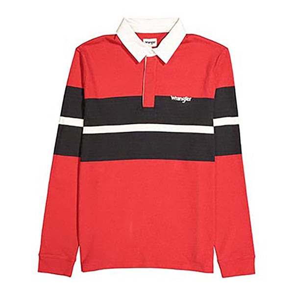 cabano Wrangler Rugby Style Sweatshirt Regular Size Red