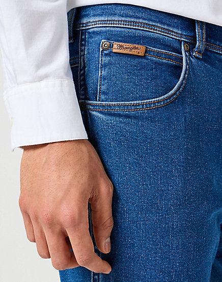 Cabano Wrangler Texas Midnight Shadow Jeans R Mid Blue