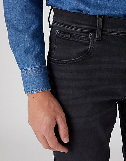 Cabano Wrangler Texas Slim Black Crow Jeans R Black