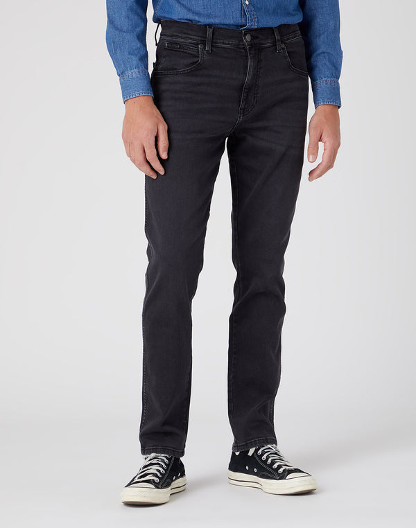 cabano Wrangler Texas Slim Black Crow Jeans R Black