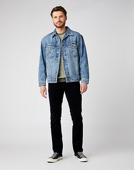 Cabano Wrangler Texas Slim Cord Jeans 12Sec100 R Black