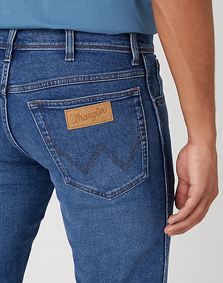 Cabano Wrangler Texas Slim Jeans Cool Shade R Mid Blue