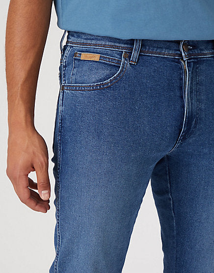 Cabano Wrangler Texas Slim Jeans Cool Shade R Mid Blue