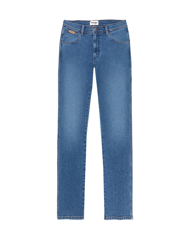 Cabano Wrangler Texas Slim Jeans Cool Shade R Mid Blue