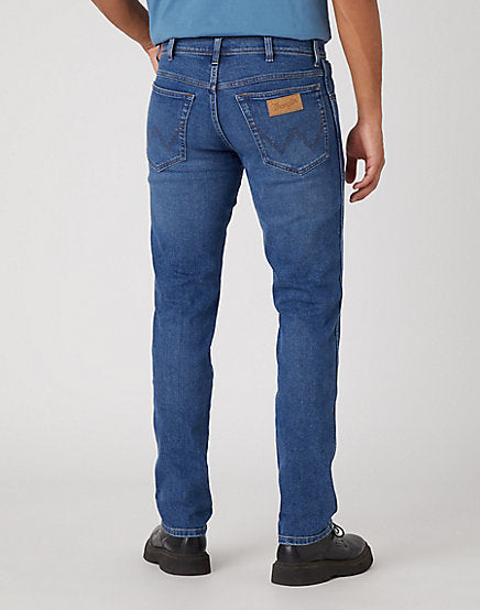 cabano Wrangler Texas Slim Jeans Cool Shade R Mid Blue