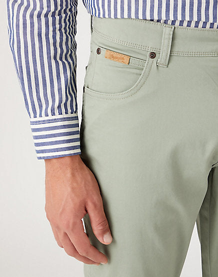 Cabano Wrangler Texas Slim Jeans Seagrass K Light Green