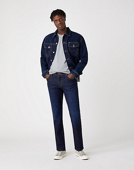 Cabano Wrangler Texas Slim Lucky Star Jeans R Dark Blue