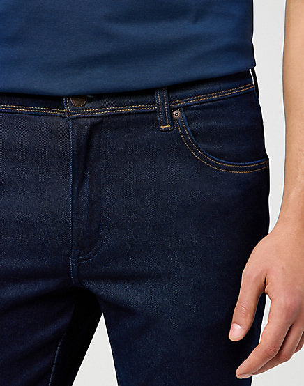 Cabano Wrangler Texas Slim Moonlight Rinse Jeans K Dark Blue