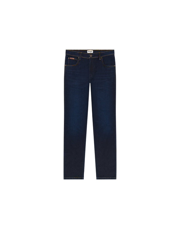 Cabano Wrangler Texas Slim Moonlight Rinse Jeans K Dark Blue