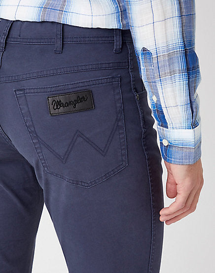 Cabano Wrangler Texas Slim Twill Jeans W12swa114 R Navy
