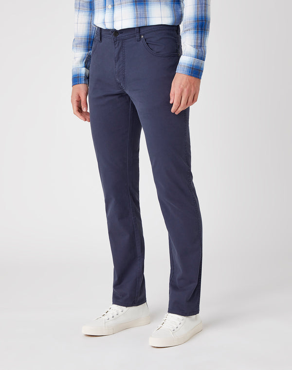 cabano Wrangler Texas Slim Twill Jeans W12swa114 R Navy