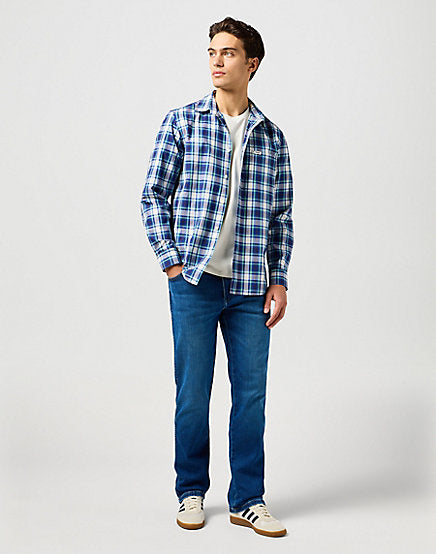 cabano Wrangler Texas Verdant Tone Jeans R Mid Blue