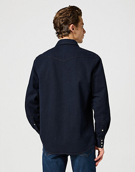 Cabano Wrangler Western Shirt Midnight Rodeo R Navy