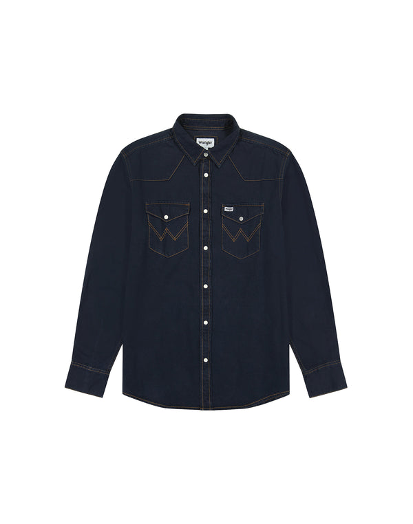 cabano Wrangler Western Shirt Midnight Rodeo R Navy