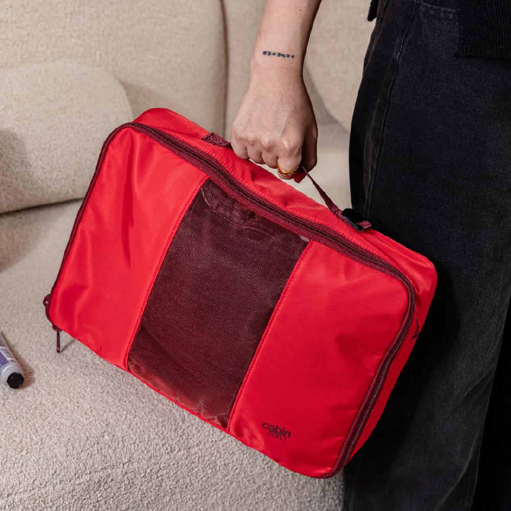 Cabinzero Lux Packing Cube - Large - 11.5L - Cranberry