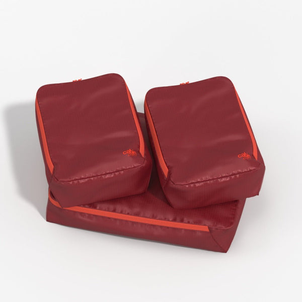 cabinzero Ultralight Packing Cubes Set - Fiesta Red