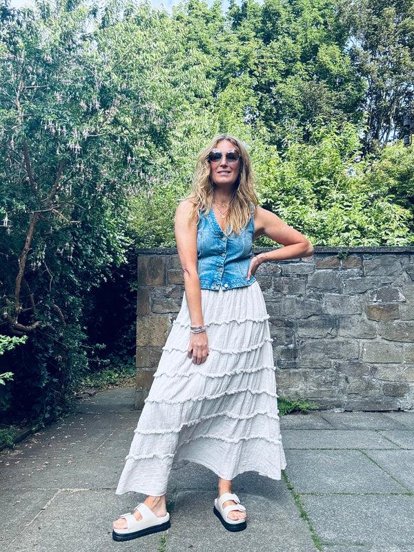 cacatoès Caitlin Skirt in Beige (ONE SIZE)