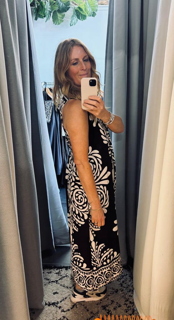 Cacatoès Caroline Pattern Dress (ONE SIZE)