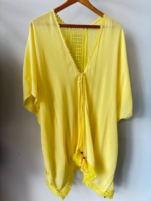 cacatoès Cover Up Wrap in Lemon Yellow (ONE SIZE)