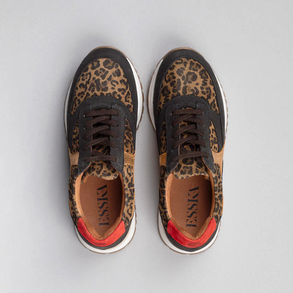 cacatoès Esska Cinda Vegan Trainers in Leopard