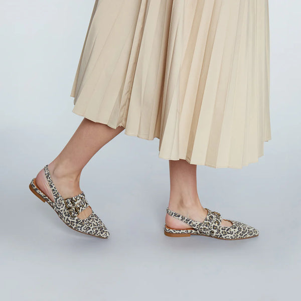 Cacatoès Esska Hope Slingback Flats In Leopard