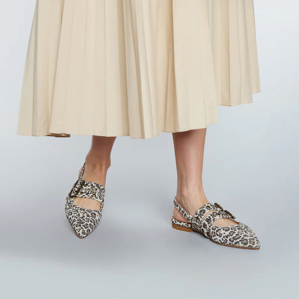 Cacatoès Esska Hope Slingback Flats In Leopard