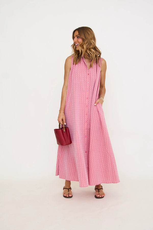 Cacatoès Frnch Adna Dress In Rouge Red