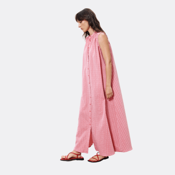 cacatoès Frnch Adna Dress in Rouge Red