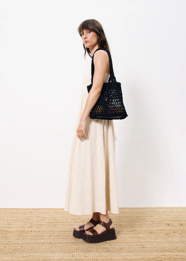 Cacatoès Frnch Casey Dress In Creme Stripe