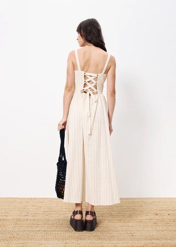 Cacatoès Frnch Casey Dress In Creme Stripe